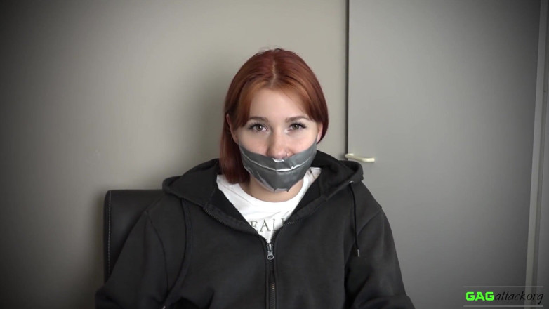 Gag Attack: Red Foxy - PVC tape gags