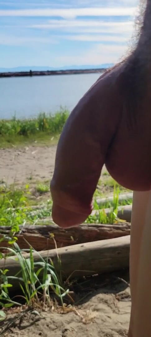 JohnholmesjuniorCA: Johnholmesjunior показує свій чудовищний член на дуже зайнятому нудистському пляжі у Ванкувері