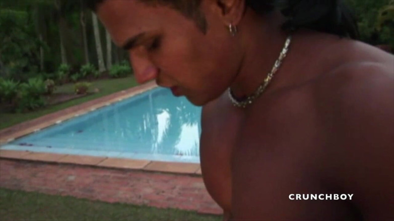 Latino Fucker: Blond twink used by top Latino in exhib outdoor place