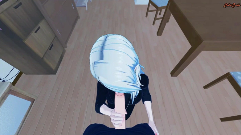 Hentai Smash: Sae Niijima deepthroats your cock and swallows a load of...