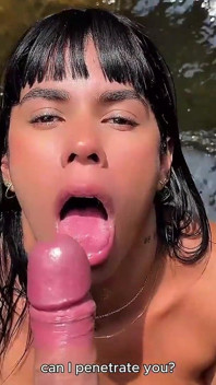 My Stepbrother Takes Me to the River and I Fuck Him Outdoors with My Big Ass - Sayafit