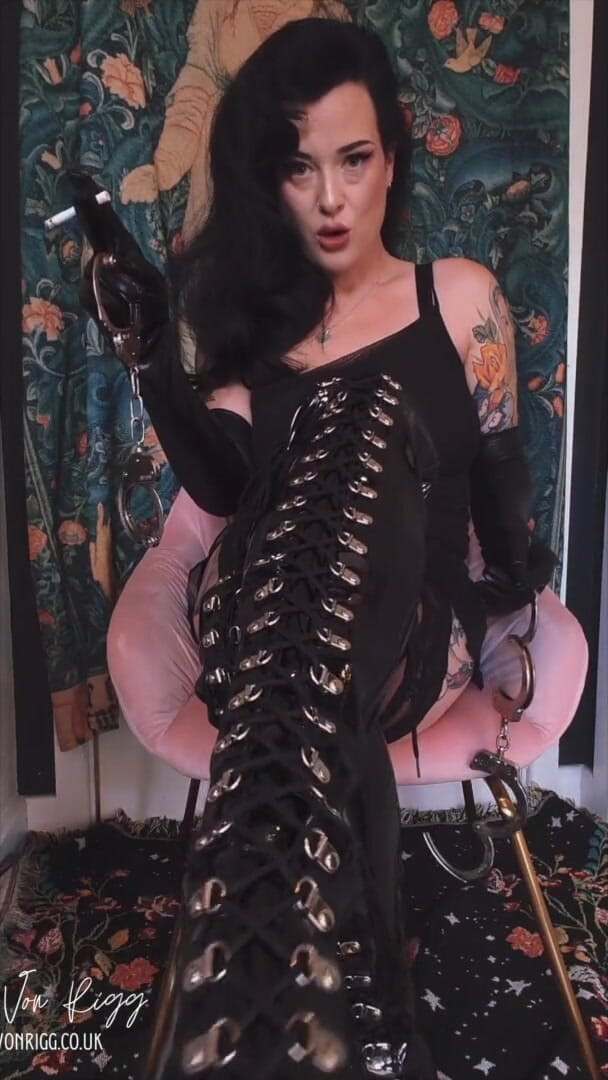 Diana Von Rigg: Bound for My Boots: Mistress Has You in Steel Handcuffs...