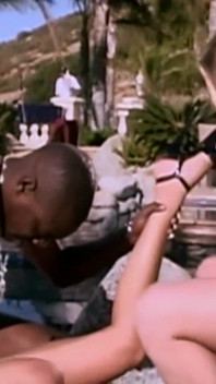 Hard outdoor interracial fucking