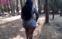 Riderqueen BBW Step Mom Latina Ebony: Walking Through the Forest in My Animal Print Dress and...