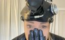 Kellie Blue: Wm 5.15 Gasmask Tights on Top Take It off Mask