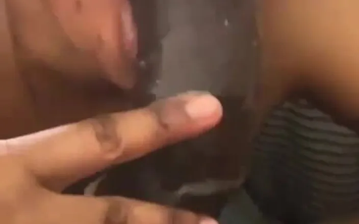 sexyindiana1: Ebony Babe Cum on Boobs by Huge BBC