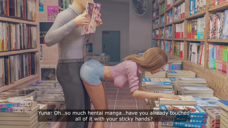 Girl Xgamer: Dirty Stranger Sex Behind the Bookshelves