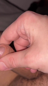I Play with a Friend's Cock and Foreskin and Suck It.