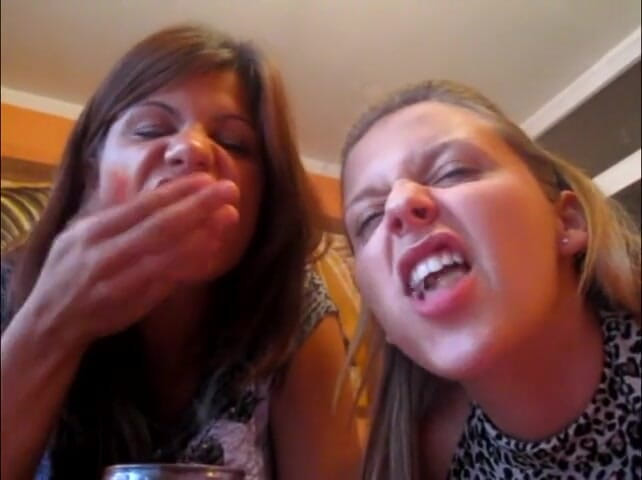 Solo Austria: Melady and Cindy Eating