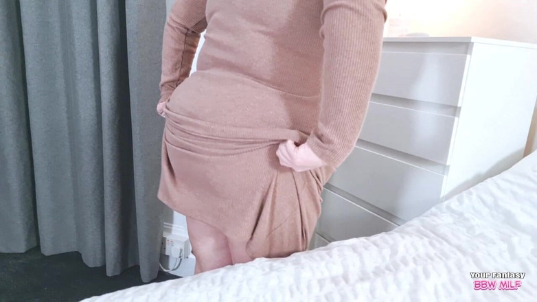 BBW_Wife: Aunty's Big Tits in Her Tight Dress (homemade Wife MILF PAWG...