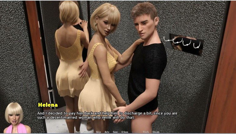 XXX Games Bunk: การยั่วยวนมีอยู่ทุกที่ - เกมเพลย์ - สวมบทบาท - แฟนสาวแสดงวิธีอมควยในแผงเสื้อผ้าสาธารณะให้เพื่อนผู้หญิงของเธอดู
