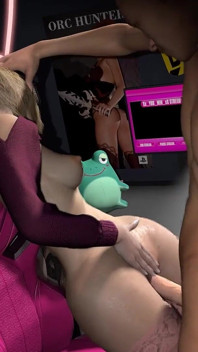 Fucking a Blonde Girl on a Gaming Chair
