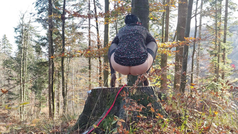 Toilet Mommy: Nel Disperato Tentativo Di Fare Pipì All'aperto Deve Fare Pipì...