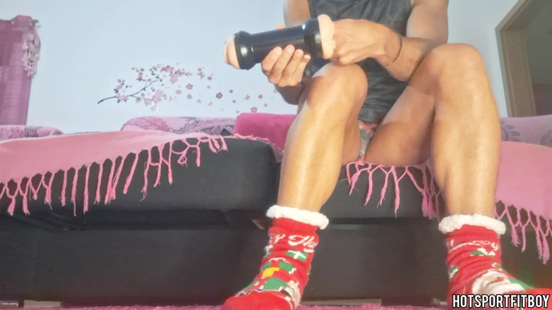 Hotsportfitboy: Hands Free Kegel Exercise with Fleshlight - Big Cock Training for...