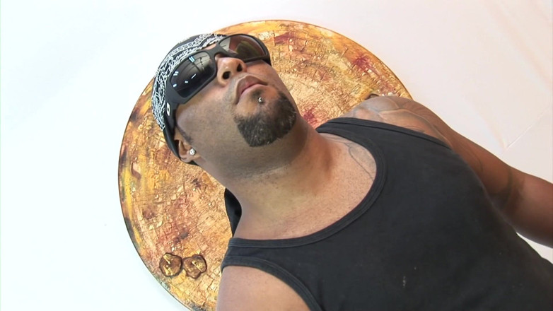 Male Dream: Sexy ebony boy likes to jerk his fat cock