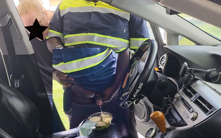 Big juicy ass booty clapper & jamdown: OMG!!! Female customer caught the food delivery guy jerking off...