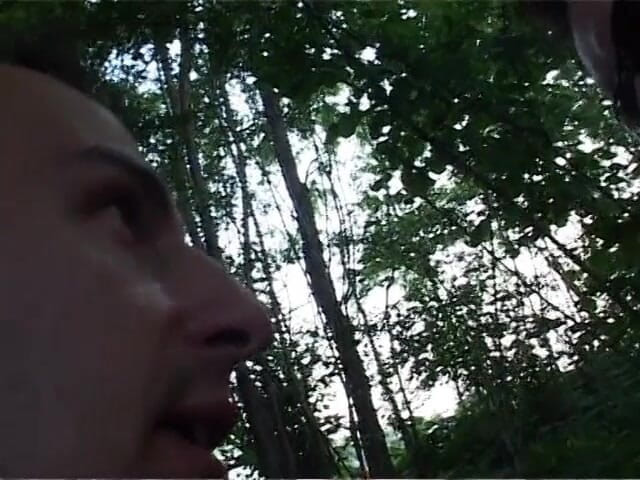 Out Sexxx: Italian amateur brunette handles two cocks in the countryside