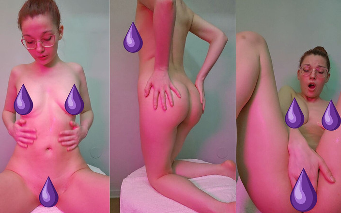 petitesubkitten: खुद को तेल लगाने के बाद तीव्र चरमसुख