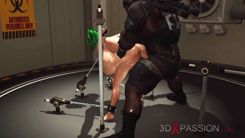 3dxpassion: Sci-fi soldier fucks hard a hot woman with huge boobs...