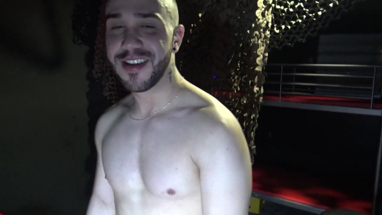 Gaybareback: Sexy Valentino fucked barebak by Thomas in Firewood madrid