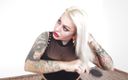 Fetish Videos By Alex: Tattooed blonde MILF combing her hair.