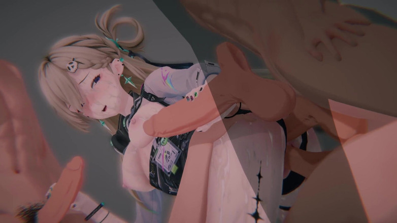 Tomu aisuman: Lynae's Academy Scandal: Vaqueira amarrada, dp sanduíche, punheta e grávida