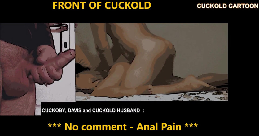 Cuckoby: Cuckold cartoon : Anal in front of husband