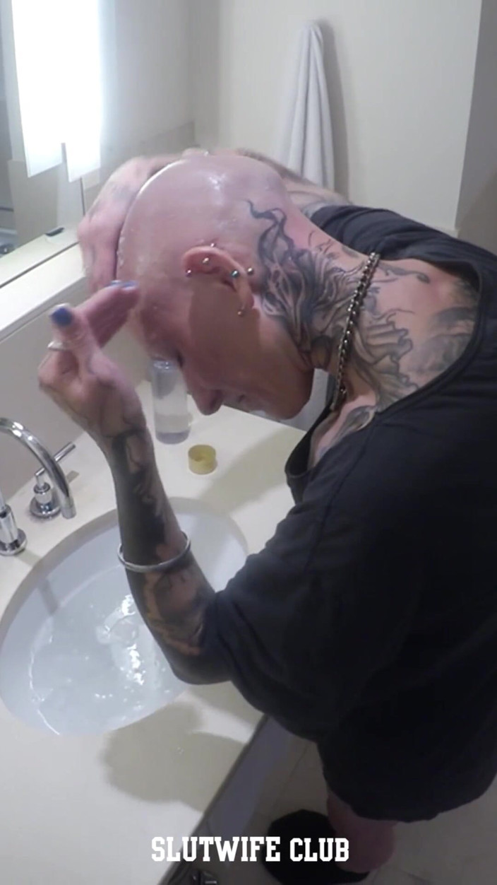 Slutwife Club: Vilja Shaves It All for My Slutwife Audition - Head, Pussy &amp;...