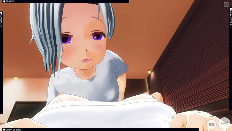 H3DC: Adik tiri lesbian hentai 3d berkongkek selepas kolej