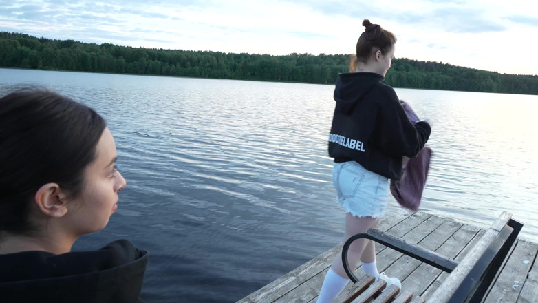Apollon: Two Girls Took Their Clothes off on the Lake. a...