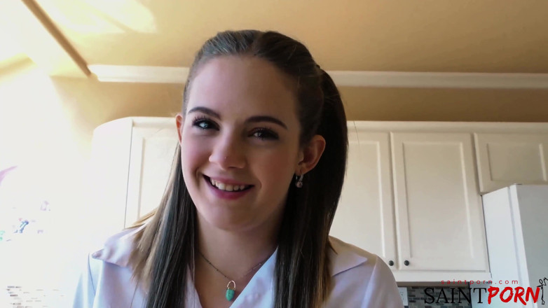 SaintPorn: Devon’s in Her Uniform, Taking Her Stepdad Deep