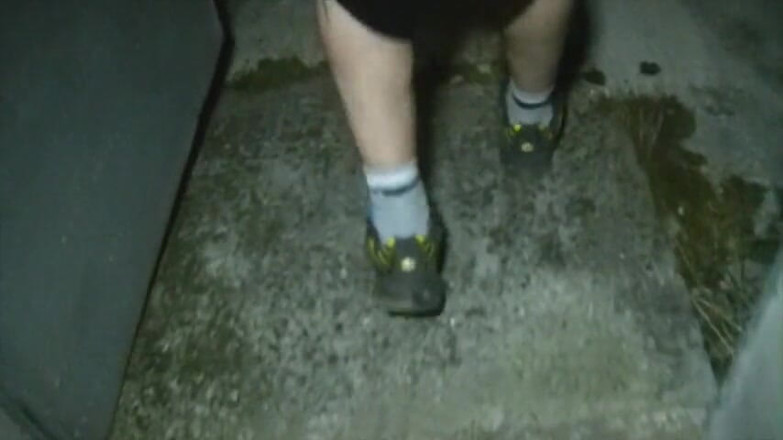 Gaybareback: Sneaker guy fucked bareback and creampied at night