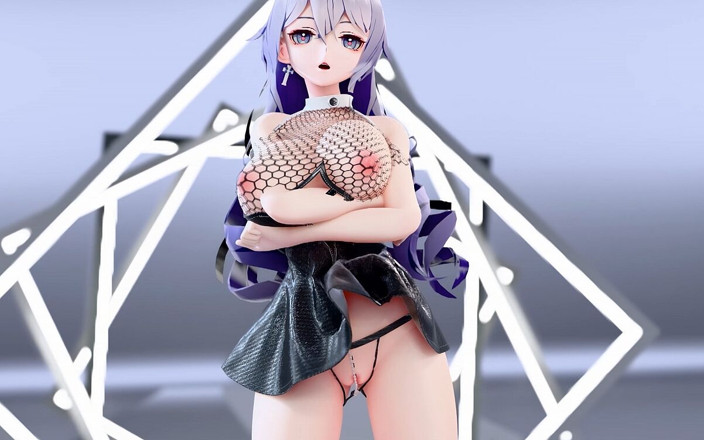 MikuMotion: Big Duck Duck Queencard Fishing Net Outfit Tight Miniskirt Pearl...