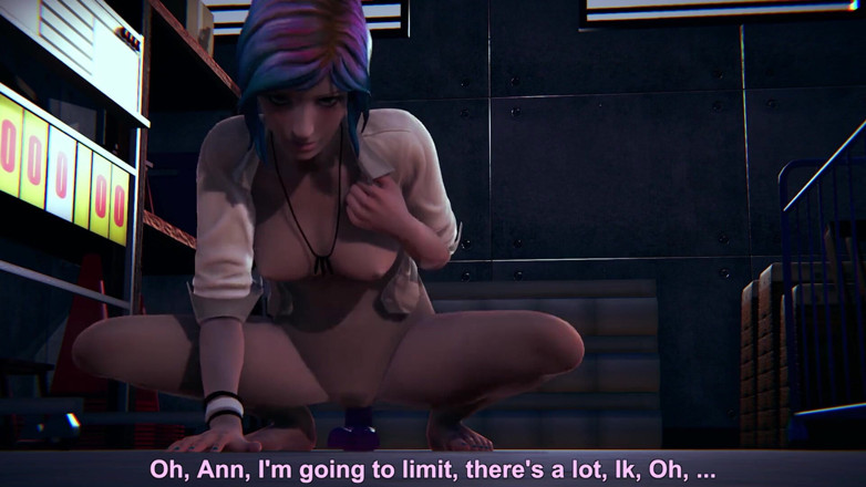 Waifu club 3D: Chloe rides dildo and cums