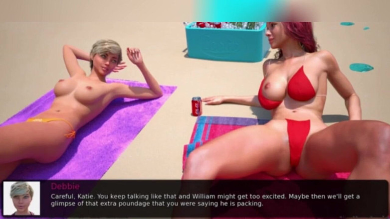 3DXXXTEEN2 Cartoon: Fuck on the beach. 3D porn cartoon sex
