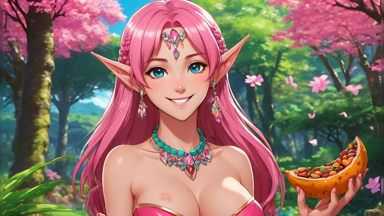 LustRender: Femeie nudă artistică adultă care mănâncă Tamarind - Prezentare de instantanee...