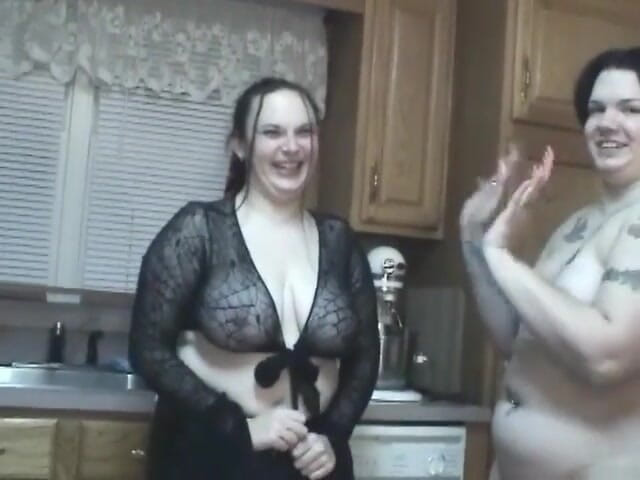 ChickPass Vintage: Chubby coeds Christina &amp; Madalyn get messy