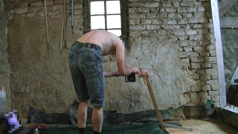 Mark Hannes: Fleshlight stand knulla onani