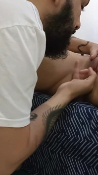 Stepbrother Tastes His Stepsister's Pussy for First Time!