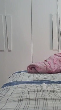 The Stepfather Really Wanted to See His Stepdaughter Naked! but She Catches Him Masturbating Behind the Curtain
