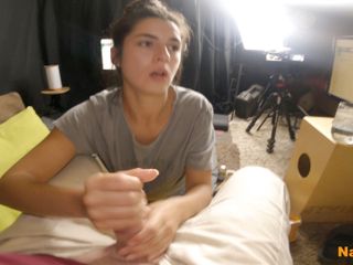 Nala Bam: Model gives blowjob - Behind the scenes webcam show!