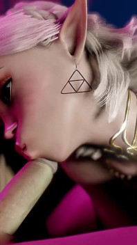 Sexy Hot Blonde Suck a Mean Cock in the Club