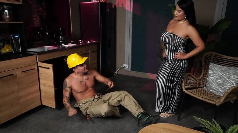 Issane: Behind the Scenes! Horny Plumber Falls Into My Game and...