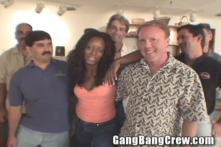 Tampa Bukkake: Nasty Natalie Black Chick Gangbang Hotel Whore Party White Cock...