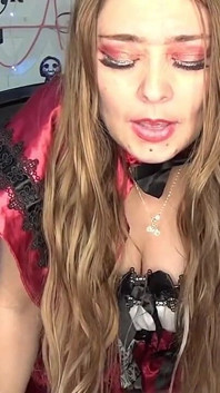 Swallowing and Putting a Lot of Toys in the Pussy