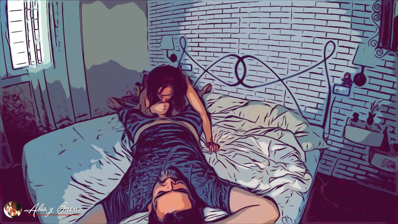 Cherry Lips: La gattina rossa riceve due sborrate dal suo compagno di...