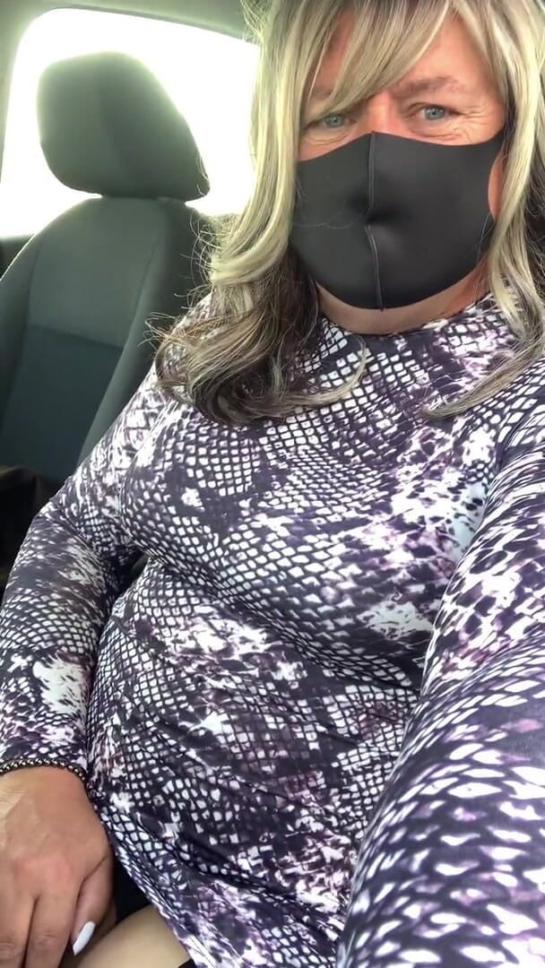 Kelly cd: Kelly cd in tight purple dress and black stockings