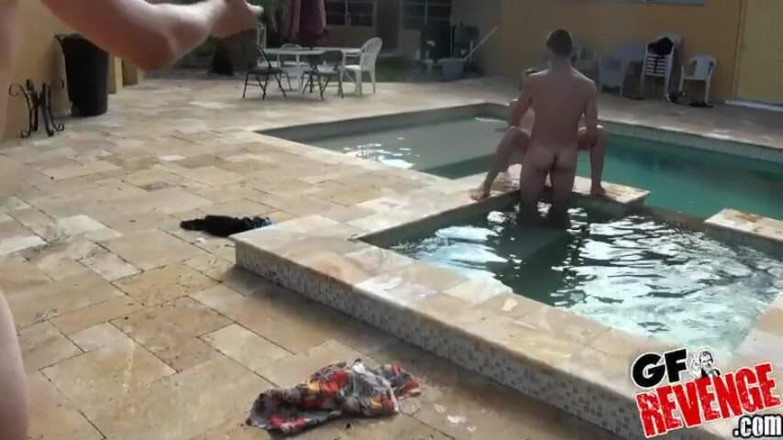 GF Leaks: GF Leaks - Wild Girls Nina, Alexis &amp; Amber's Pool Party Turns...