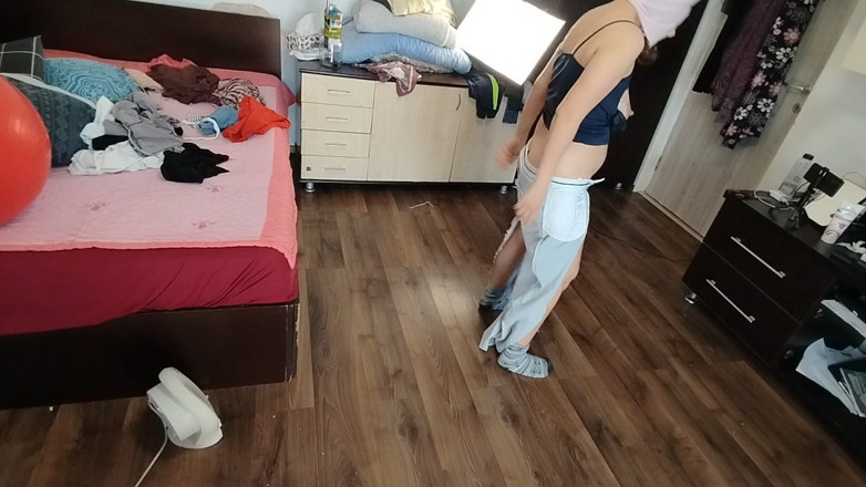 Mirsur: Amateur Wife Dancing Around the House Naked, Big Nipples, Big...