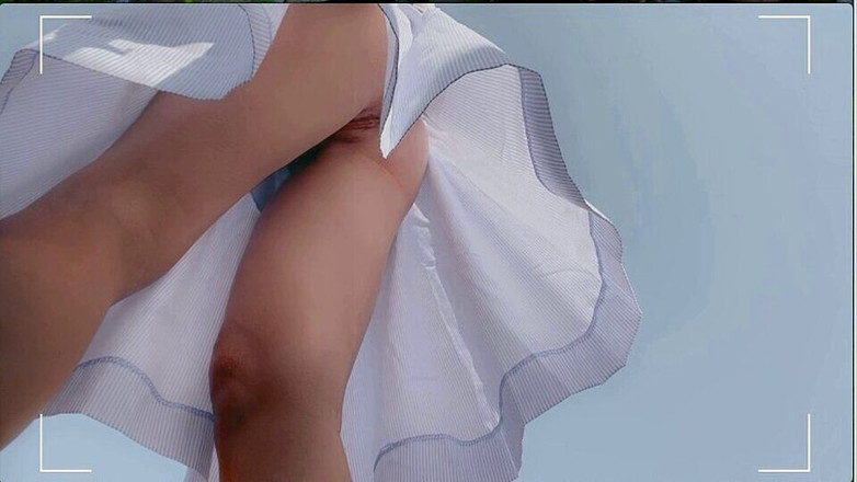 FoxyAleksa: Nude Pussy Outdoor. Nude Ass Girlfriend Walking Without Panties.